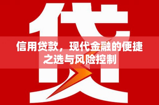 岗巴信用贷款，现代金融的便捷之选与风险控制
