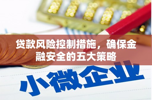 岗巴贷款风险控制措施，确保金融安全的五大策略