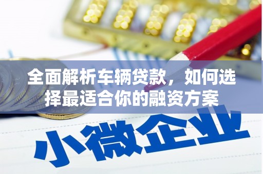 岗巴全面解析车辆贷款，如何选择最适合你的融资方案